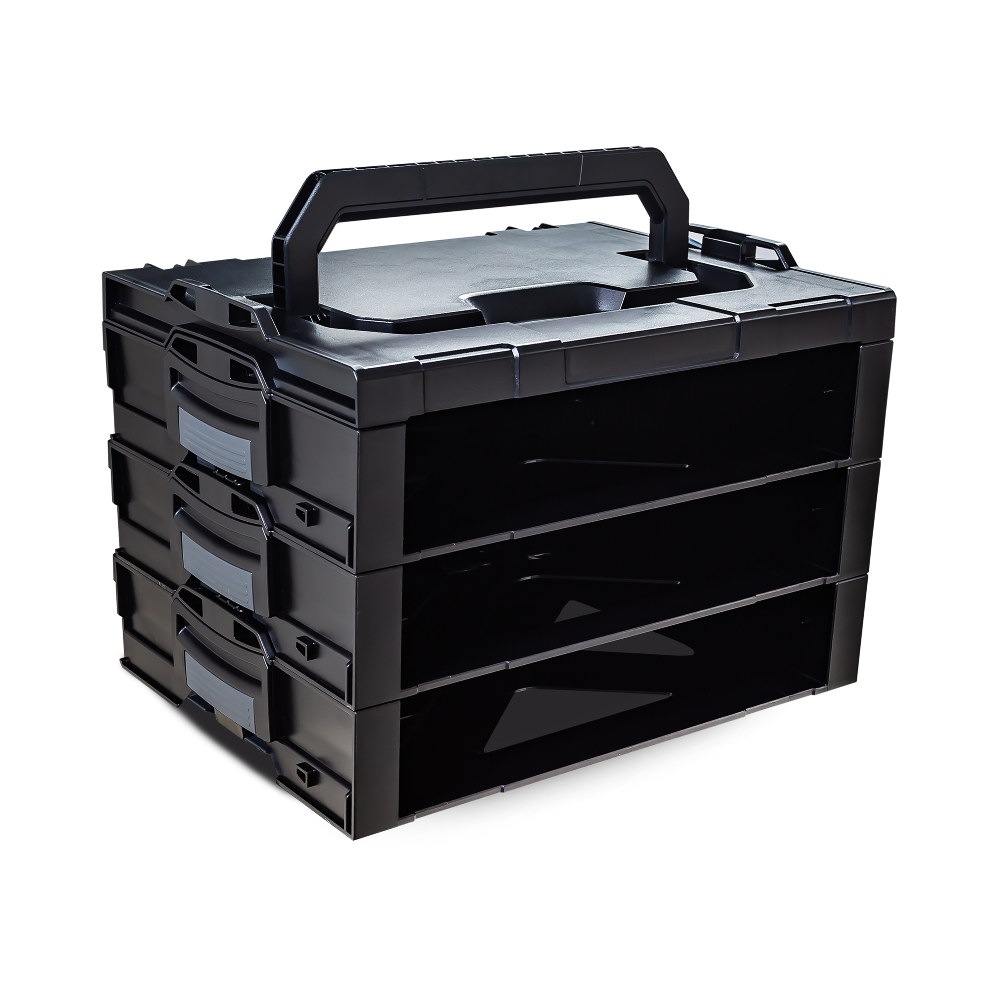 L-Boxx Baseline i-BOXX Rack — 3-Drawer Tool Chest, Modular Storage Frame, Stackable, Model# 6100000338
